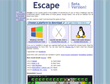 Tablet Screenshot of escape.spacebar.org