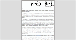 Desktop Screenshot of crapart.spacebar.org