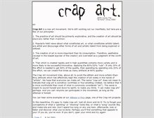 Tablet Screenshot of crapart.spacebar.org